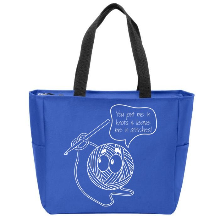 Knitting Yarn Collector Crochet Crocheting Lover Meaningful Gift Zip Tote Bag