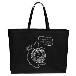 Knitting Yarn Collector Crochet Crocheting Lover Meaningful Gift Cotton Canvas Jumbo Tote