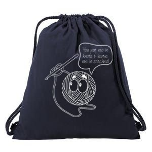 Knitting Yarn Collector Crochet Crocheting Lover Meaningful Gift Drawstring Bag