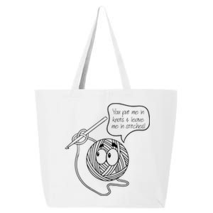 Knitting Yarn Collector Crochet Crocheting Lover Meaningful Gift 25L Jumbo Tote