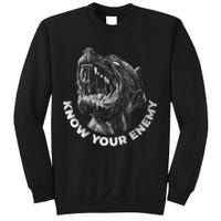 Know Your Enemy Realistic Pitbull Dog Sweatshirt