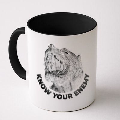 Know Your Enemy Realistic Pitbull Dog Mug
