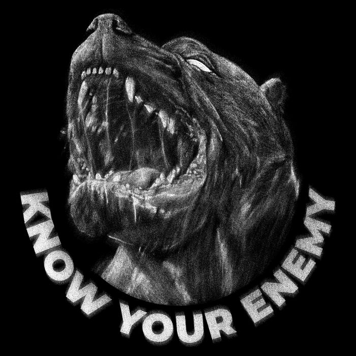 Know Your Enemy Realistic Pitbull Dog Drawstring Bag