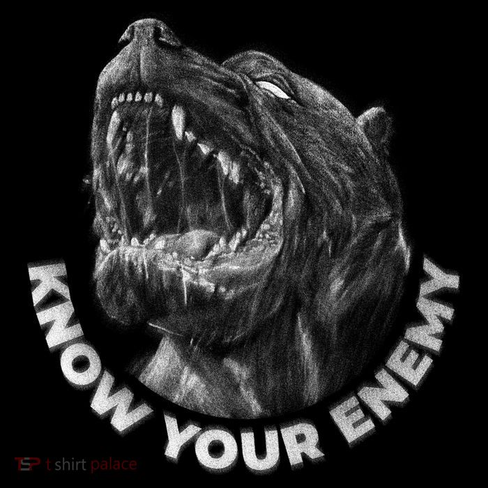 Know Your Enemy Realistic Pitbull Dog Visor