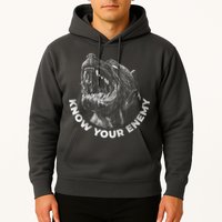 Know Your Enemy Realistic Pitbull Dog Hoodie