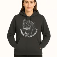 Know Your Enemy Realistic Pitbull Dog Hoodie