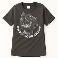 Know Your Enemy Realistic Pitbull Dog Tall T-Shirt