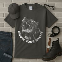 Know Your Enemy Realistic Pitbull Dog Tall T-Shirt