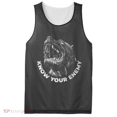 Know Your Enemy Realistic Pitbull Dog Mesh Reversible Basketball Jersey Tank
