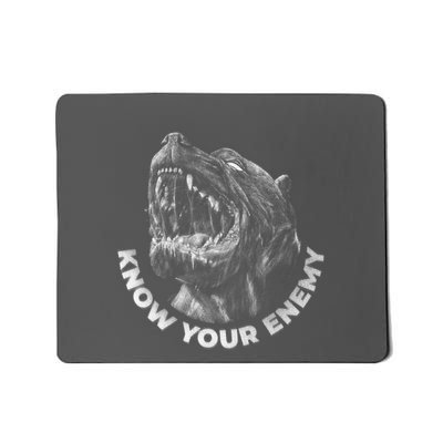 Know Your Enemy Realistic Pitbull Dog Mousepad