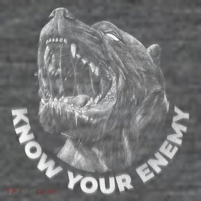Know Your Enemy Realistic Pitbull Dog 25L Jumbo Tote