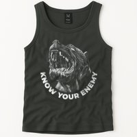 Know Your Enemy Realistic Pitbull Dog Tank Top