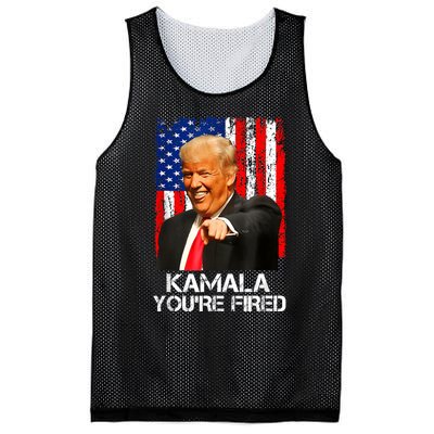 Kamala YouRe Fired Funny President Trump Laughing At Kamala Mesh Reversible Basketball Jersey Tank