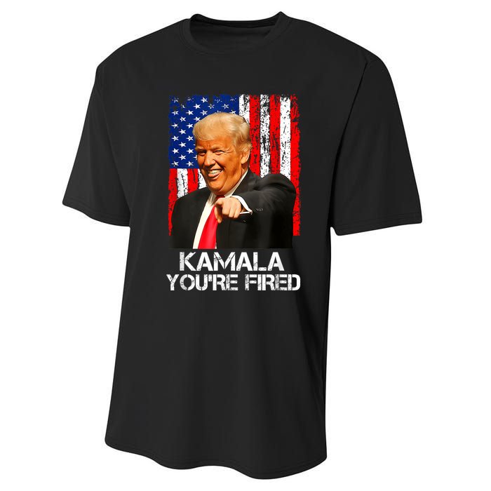 Kamala YouRe Fired Funny President Trump Laughing At Kamala Performance Sprint T-Shirt