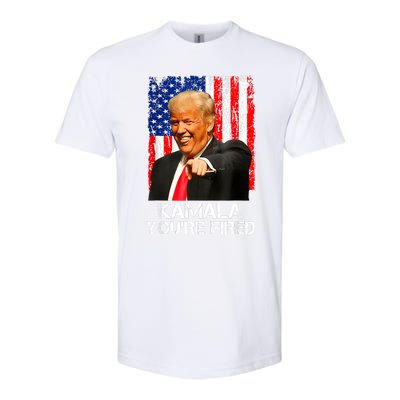 Kamala YouRe Fired Funny President Trump Laughing At Kamala Softstyle CVC T-Shirt