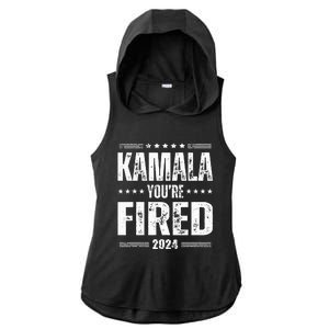 Kamala YouRe Fired Funny Anti Kamala Harris Election 2024 Ladies PosiCharge Tri-Blend Wicking Draft Hoodie Tank