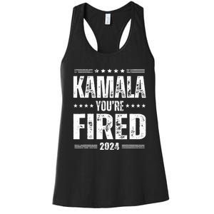 Kamala YouRe Fired Funny Anti Kamala Harris Election 2024 Women's Racerback Tank