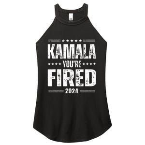 Kamala YouRe Fired Funny Anti Kamala Harris Election 2024 Women's Perfect Tri Rocker Tank