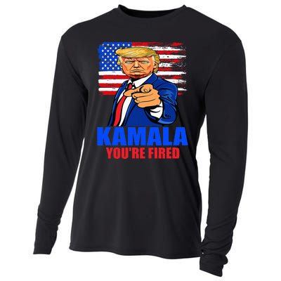 Kamala YouRe Fired Donald Trump 2024 Anti Harris Pro Trump Cooling Performance Long Sleeve Crew