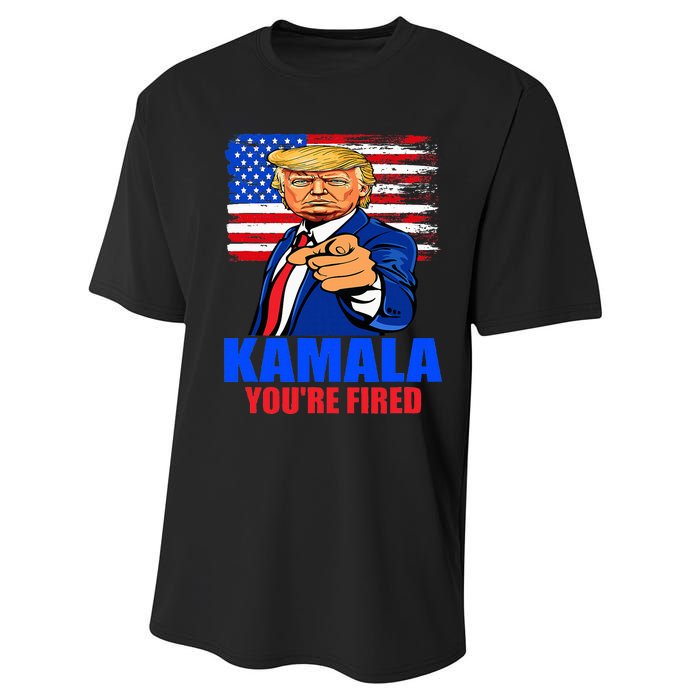 Kamala YouRe Fired Donald Trump 2024 Anti Harris Pro Trump Performance Sprint T-Shirt