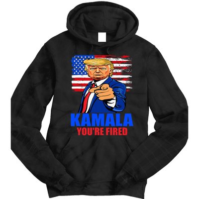 Kamala YouRe Fired Donald Trump 2024 Anti Harris Pro Trump Tie Dye Hoodie