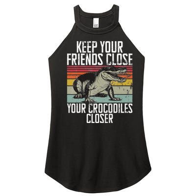 Keep Your Friends Close Your Crocodiles Closer Crocodile Women’s Perfect Tri Rocker Tank