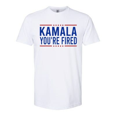 Kamala YouRe Fired 2024 Funny Donald Trump Saying Softstyle CVC T-Shirt