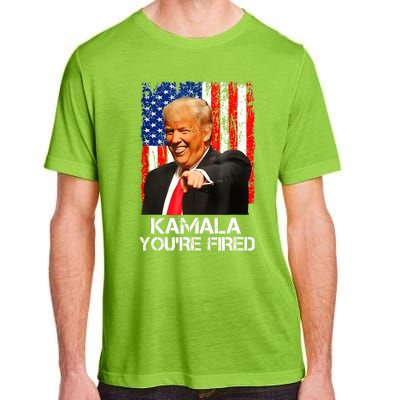 Kamala YouRe Fired Funny President Trump Laughing At Kamala Adult ChromaSoft Performance T-Shirt