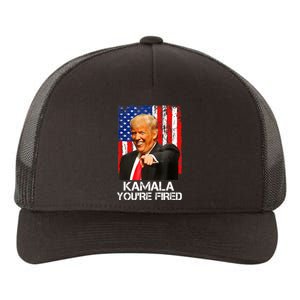 Kamala YouRe Fired Funny President Trump Laughing At Kamala Yupoong Adult 5-Panel Trucker Hat