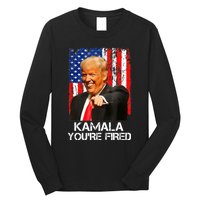 Kamala YouRe Fired Funny President Trump Laughing At Kamala Long Sleeve Shirt