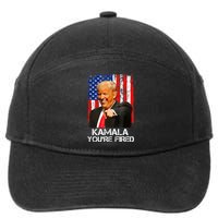 Kamala YouRe Fired Funny President Trump Laughing At Kamala 7-Panel Snapback Hat