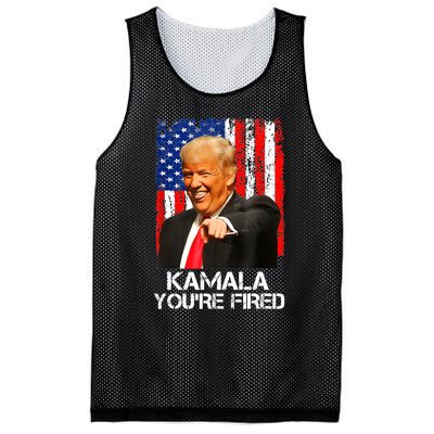 Kamala YouRe Fired Funny President Trump Laughing At Kamala Mesh Reversible Basketball Jersey Tank