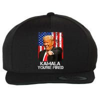 Kamala YouRe Fired Funny President Trump Laughing At Kamala Wool Snapback Cap