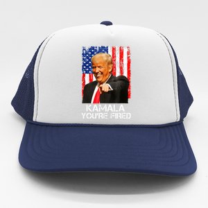 Kamala YouRe Fired Funny President Trump Laughing At Kamala Trucker Hat