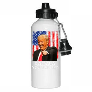 Kamala YouRe Fired Funny President Trump Laughing At Kamala Aluminum Water Bottle