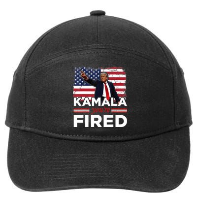 Kamala YouRe Fired Funny President Trump Laughing At Kamala 7-Panel Snapback Hat