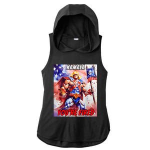 Kamala YouRe Fired Trump Won We All Won 2024 Usa Ladies PosiCharge Tri-Blend Wicking Draft Hoodie Tank