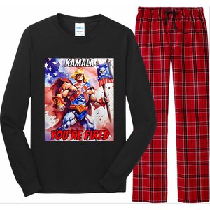 Kamala YouRe Fired Trump Won We All Won 2024 Usa Long Sleeve Pajama Set