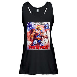 Kamala YouRe Fired Trump Won We All Won 2024 Usa Ladies Essential Flowy Tank