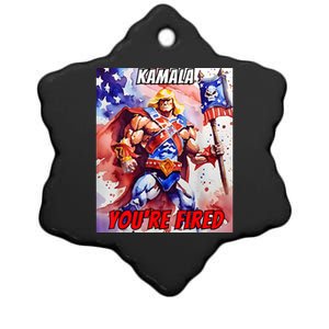 Kamala YouRe Fired Trump Won We All Won 2024 Usa Ceramic Star Ornament