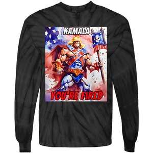 Kamala YouRe Fired Trump Won We All Won 2024 Usa Tie-Dye Long Sleeve Shirt