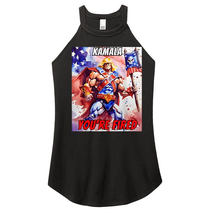 Kamala YouRe Fired Trump Won We All Won 2024 Usa Women's Perfect Tri Rocker Tank