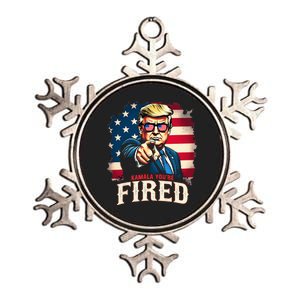 Kamala YouRe Fired Funny President 47th Trump 2024 Laughing Metallic Star Ornament