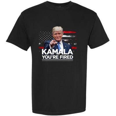 Kamala YouRe Fired Funny President Trump Laughing At Kamala Garment-Dyed Heavyweight T-Shirt