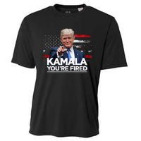 Kamala YouRe Fired Funny President Trump Laughing At Kamala Cooling Performance Crew T-Shirt