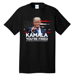 Kamala YouRe Fired Funny President Trump Laughing At Kamala Tall T-Shirt