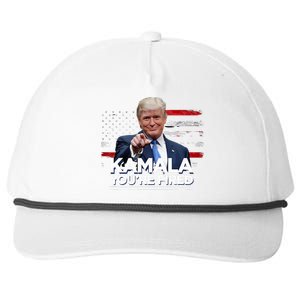 Kamala YouRe Fired Funny President Trump Laughing At Kamala Snapback Five-Panel Rope Hat