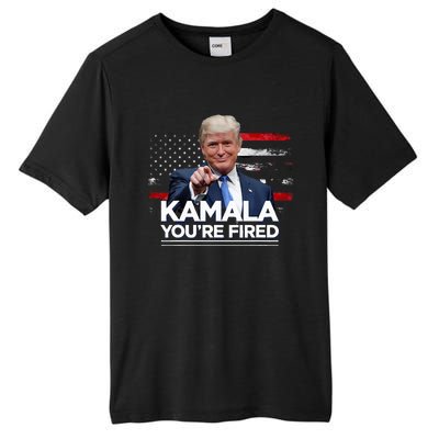 Kamala YouRe Fired Funny President Trump Laughing At Kamala Tall Fusion ChromaSoft Performance T-Shirt