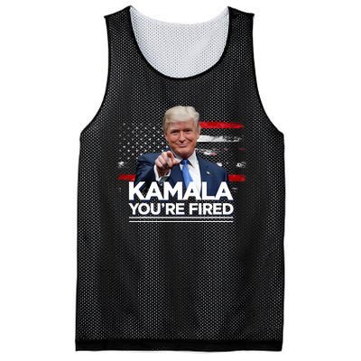 Kamala YouRe Fired Funny President Trump Laughing At Kamala Mesh Reversible Basketball Jersey Tank