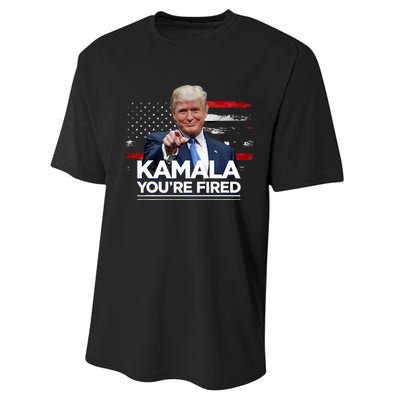 Kamala YouRe Fired Funny President Trump Laughing At Kamala Performance Sprint T-Shirt